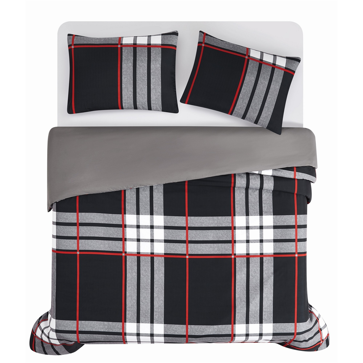 Truly Soft Danbury Plaid 3pc. Reversible Duvet Set