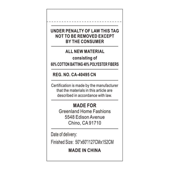 Greenland Home Fashions™ Palm Coast Reversible Quilted Throw