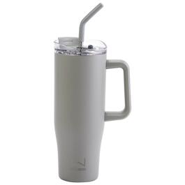 30oz. Double Wall Stainless Steel Tumbler w/ Handle - Stone