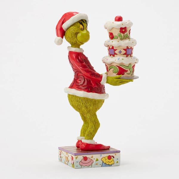 Jim Shore Grinch with Grinchy Cake Christmas Figurine
