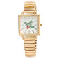 Gold-Tone Mini Square Holly Face Expansion Band Watch - PT10190 - image 1