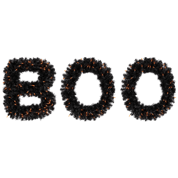 Northlight 18in. Lighted Letter "Boo" Outdoor Halloween Sign