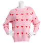 Womens Nanette Lepore Long Sleeve Heart Sweater - image 1