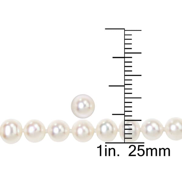 Gemstone Classics™ Pearl Bracelet Necklace & Earrings Set