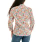 Womens Zac & Rachel 3/4 Sleeve Positano Casual Button Down - image 2