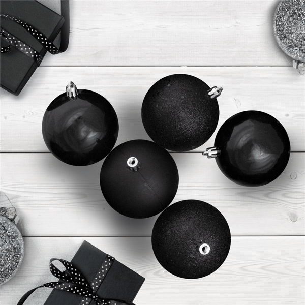 Northlight 12ct. Shatterproof 4-Finish Christmas Ball Ornaments