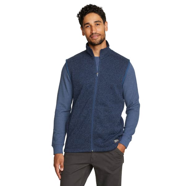 Mens Eddie Bauer Full Zipper Front Sweater Vest - image 