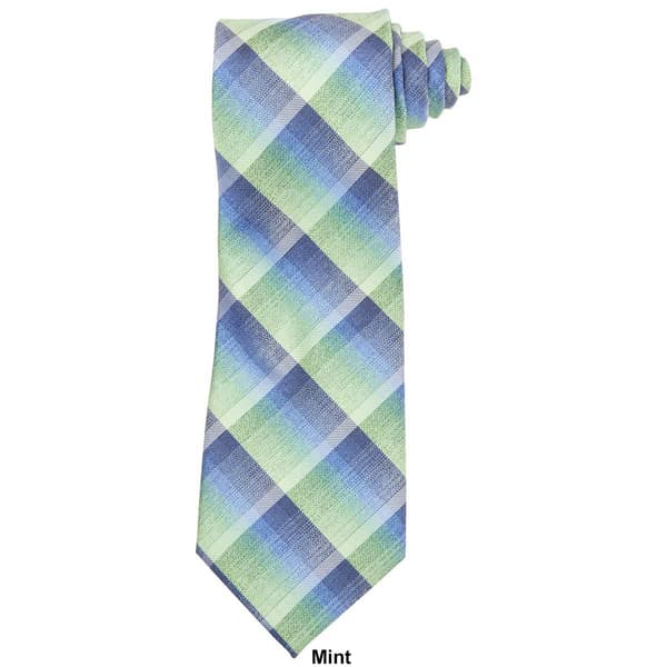 Mens John Henry® Skip Sea Plaid Tie