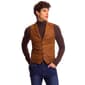 Mens Paisley & Gray&#174; Faux Suede Vest - Cognac - image 2