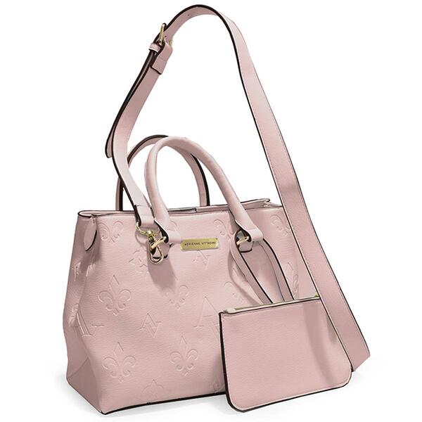 Adrienne Vittadini Embossed Satchel - image 