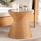 bali & pari Nina Bohemian Light Honey Braided Rattan End Table - image 4