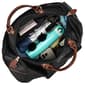 ELLE Luxe Journey Twill and Vegan Leather Weekender Duffel Bag - image 7
