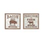 9th & Pike® Framed Cow and Pig Farmhouse Wall Signs - Set of 2 - image 3
