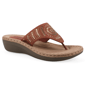 Womens Cliffs by White Mountain Cienna Memory Foam Thong Sandals - image 1
