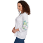 Womens Ruby Rd. Paradise Cove Solid Embroidered Blouse - image 4