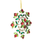 Northlight 6.5in. Gem Stone Flowers Snowflake Christmas Ornament - image 3