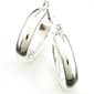 Napier Silver Pierced Hoop Earrings - image 1