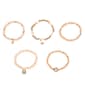 Ashley Cooper(tm) 5pk. Gold Blush Beaded Bracelet Set - image 1
