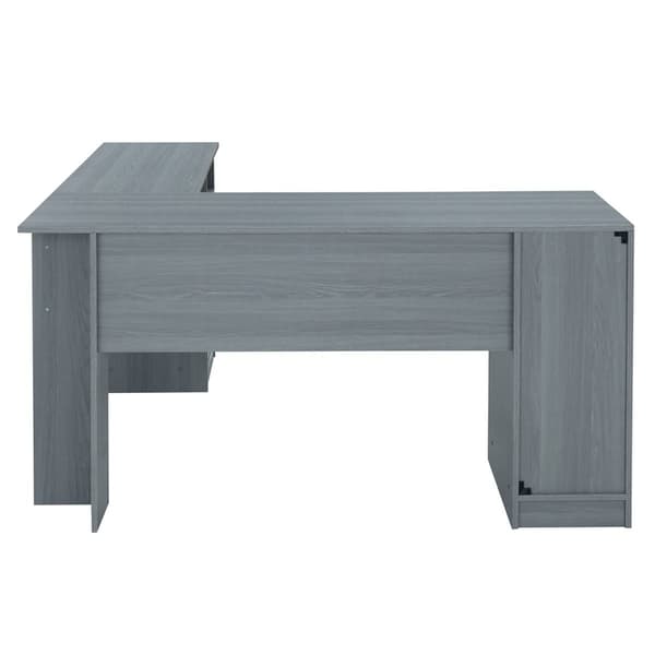 Techni Mobili 59"W Functional L-Shape Desk w/ Storage