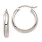 Gold Classics(tm) 14kt. White Gold 20x4mm Hoop Earrings - image 1