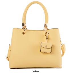 DS Fashion Braided Handle Satchel w/ Air Pod Case