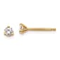 Pure Fire 14kt. Yellow Gold 1/5ctw. Lab Grown Diamond Earrings - image 1