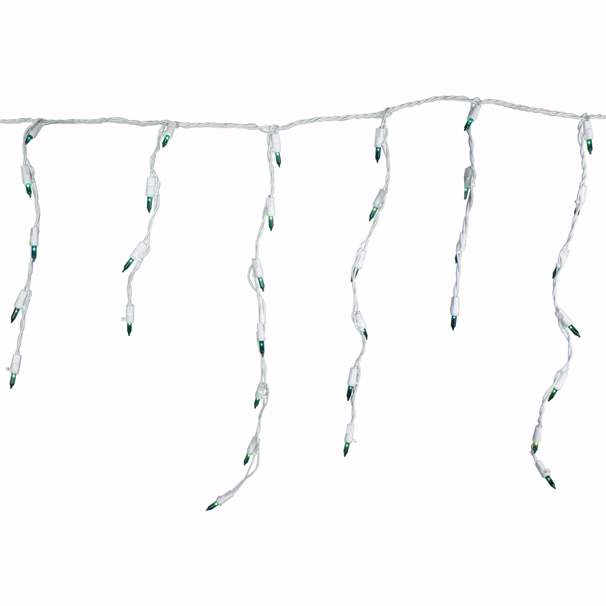 Northlight 3.5ft. 100ct. Green Mini Icicle Christmas Lights