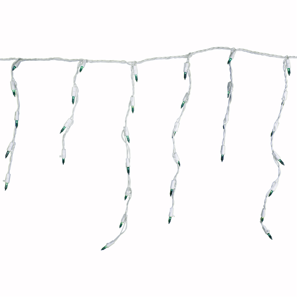 Northlight 3.5ft. 100ct. Green Mini Icicle Christmas Lights