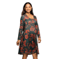 Womens 24/7 Comfort Apparel Floral Fit & Flare Maternity Dress - image 2
