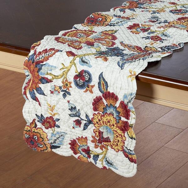 Kennedy Quilted Table Runner -14x51 - image 