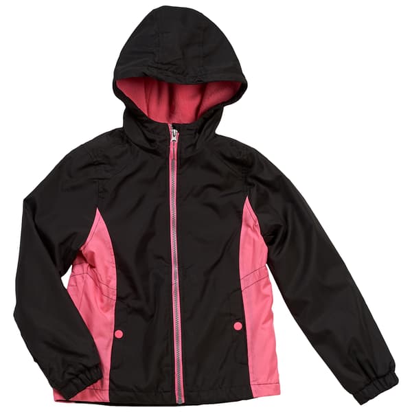 Girls (7-16) Weather Club Hooded Windbreaker - image 