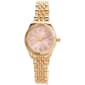 Womens Gold-Tone Crystal Blush Pink Dial  Watch - AM159C - image 1