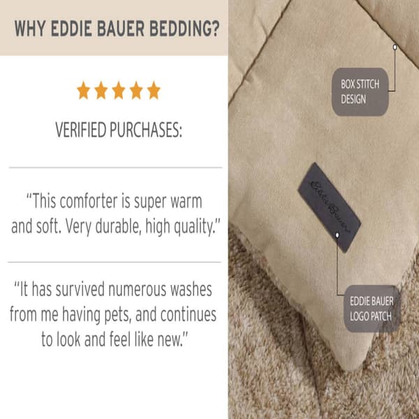 Eddie Bauer Sherwood Suede-Textured Comforter-Sham Set
