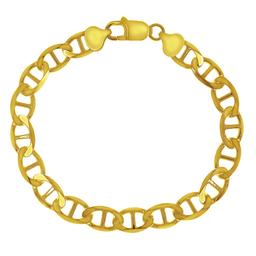 Gold over Sterling Silver Marina Chain Bracelet