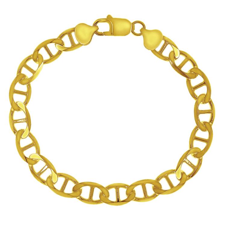 Gold over Sterling Silver Marina Chain Bracelet