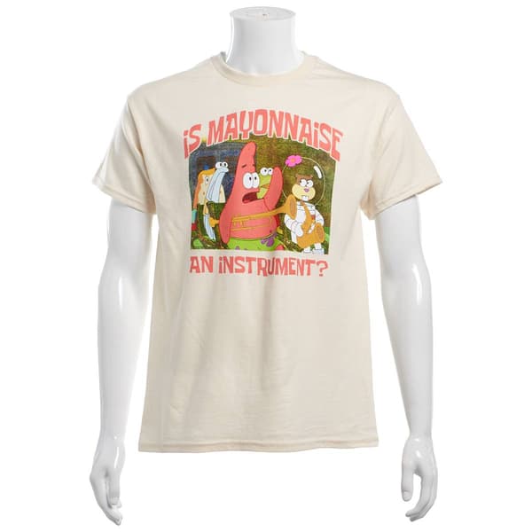 Young Mens SpongeBob Is Mayo An Instrument Graphic Tee
