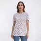 Plus Size Hasting & Smith Short Sleeve Shabby Chic Floral Tee - image 1