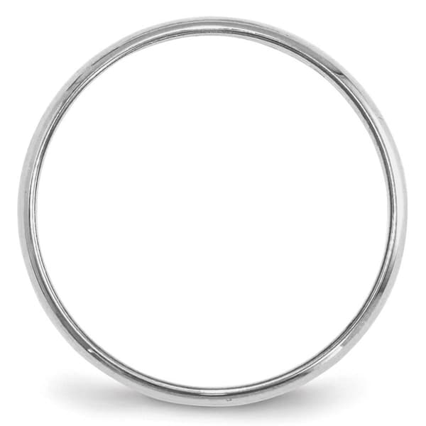 Mens Endless Affection™ White Gold 6mm Wedding Band