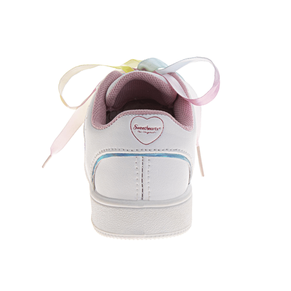 Toddler Girls Sweethearts Rainbow Laces & Heart Charms Sneakers