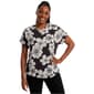 Womens Cocomo Floral Rhinestone Embellishment Blouse - image 1