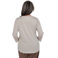 Womens Alfred Dunner Luxe Be A Lady Abstract Mesh Panel Blouse - image 2