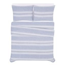 London Fog Striped Flannel Comforter Set