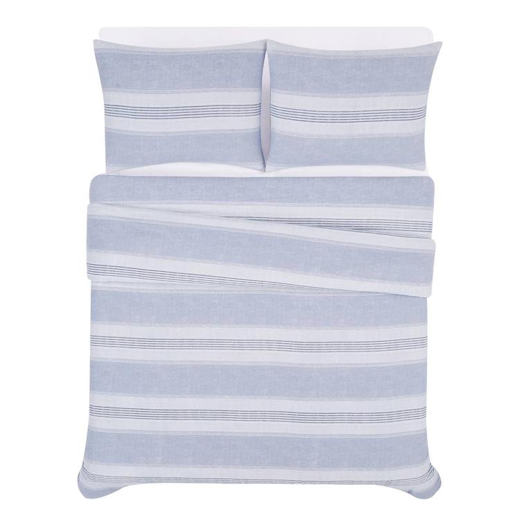 London Fog Striped Flannel Comforter Set