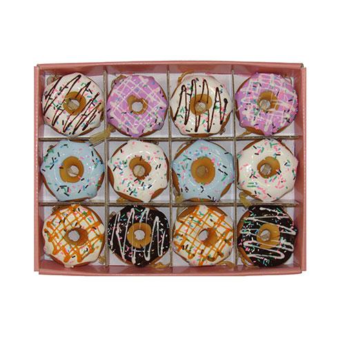 Kurt S. Adler Set of Twelve 2.75in Donut Ornament - image 