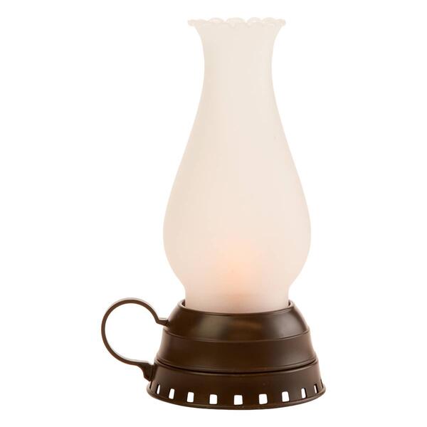 Flameless LED Glass Hurricane Lantern - image 
