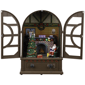 Northlight LED & Musical Retro Radio with Santa Scene Decor - image 2