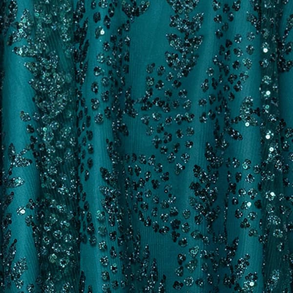 Juniors Blondie Nites Tiara Glitter Mesh Lace-Up Back Dress