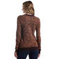 Womens Rafaella® Long Sleeve Button Detail Paisley Sweater - image 2