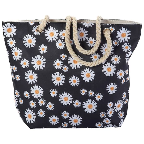 Renshun Canvas Daisy Tote - Black