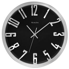 Westclox 12in. Silver Wall Clock with Raised Numbers